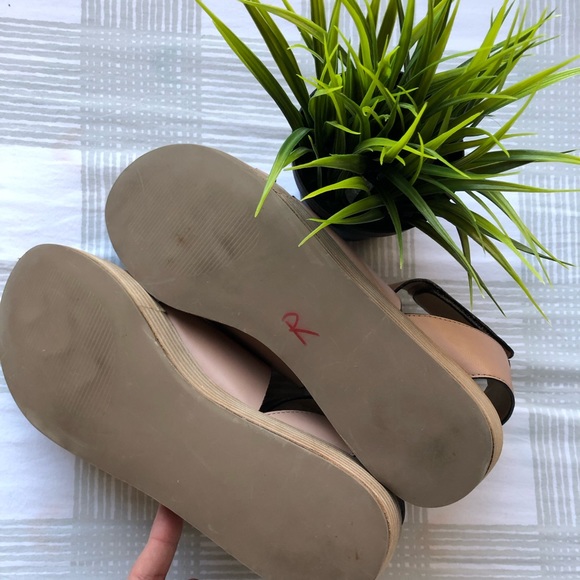 Anthro Coconuts Matisse Beige Platform Sandals 10 - Picture 6 of 8